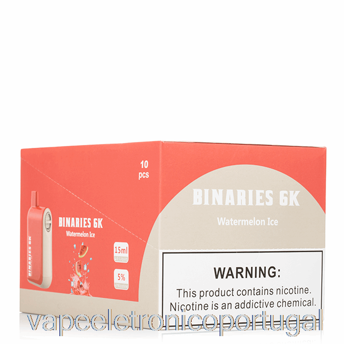 Vape Eletrônico [pacote Com 10] Binários Horizonte 6k 6000 Descartáveis